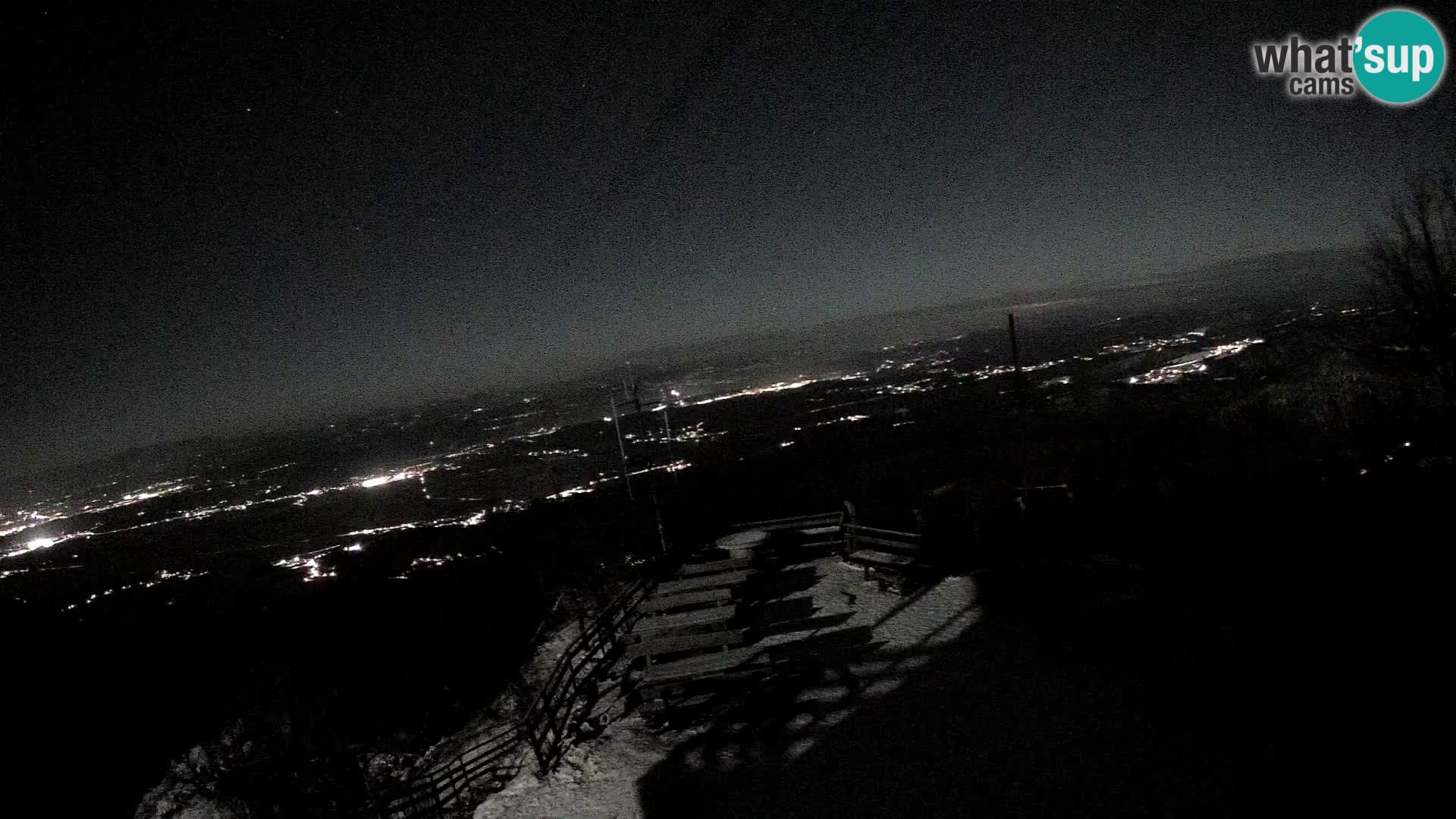 Mount Krim webcam near Ljubljana – Slovenia – view to Grosuplje