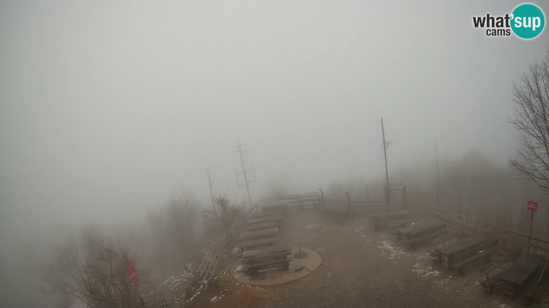 Mount Krim webcam near Ljubljana – Slovenia – view to Grosuplje