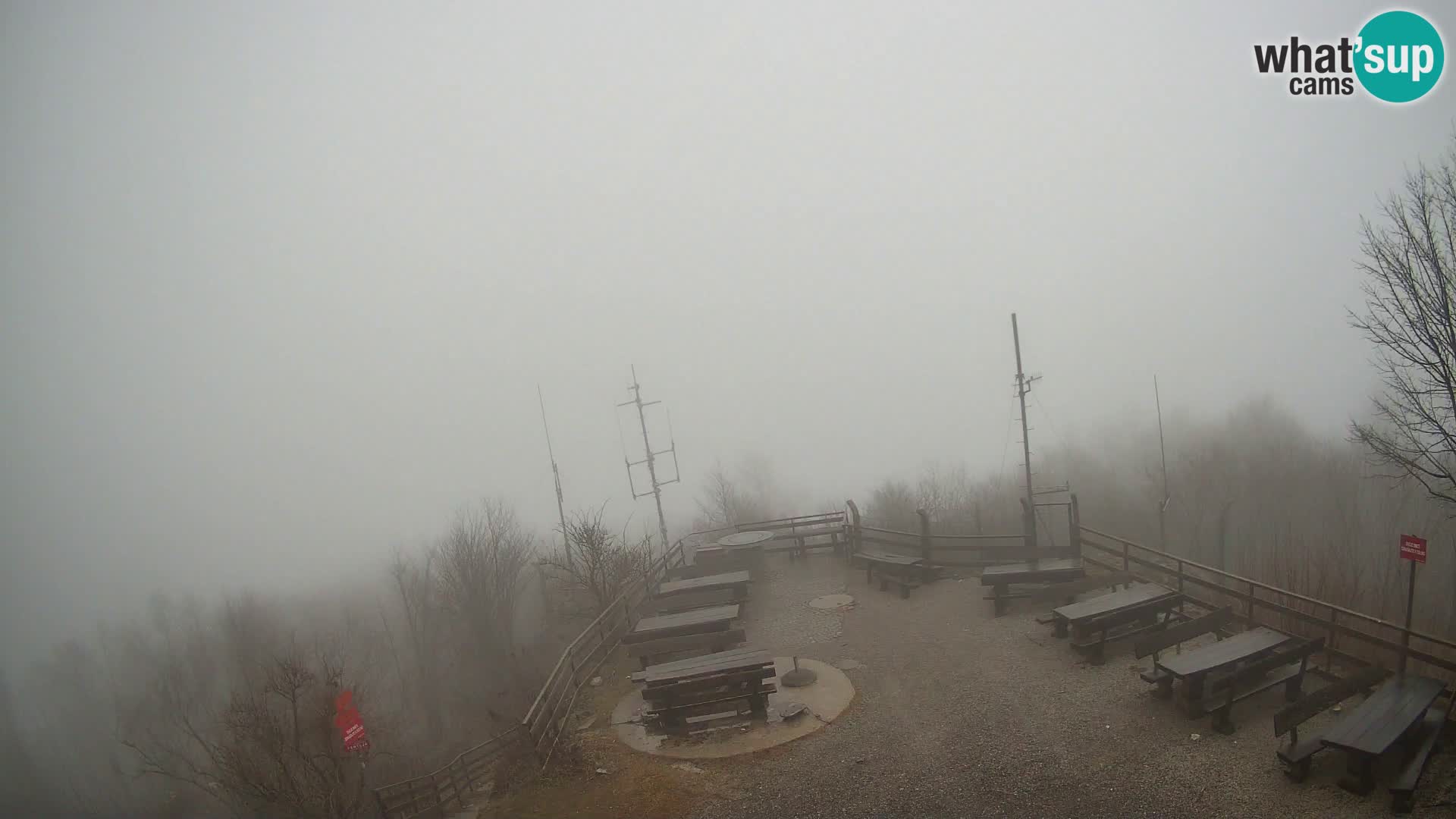 Mount Krim webcam near Ljubljana – Slovenia – view to Grosuplje