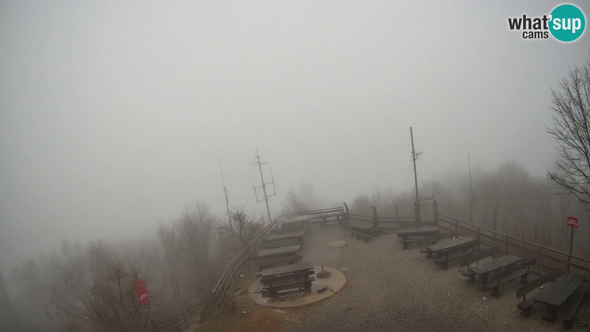 Mount Krim webcam near Ljubljana – Slovenia – view to Grosuplje