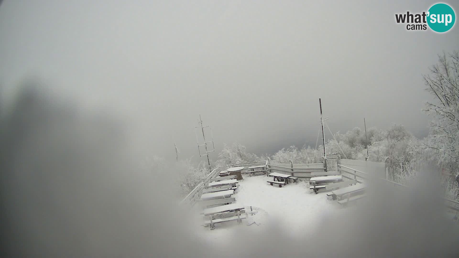 Mount Krim webcam near Ljubljana – Slovenia – view to Grosuplje