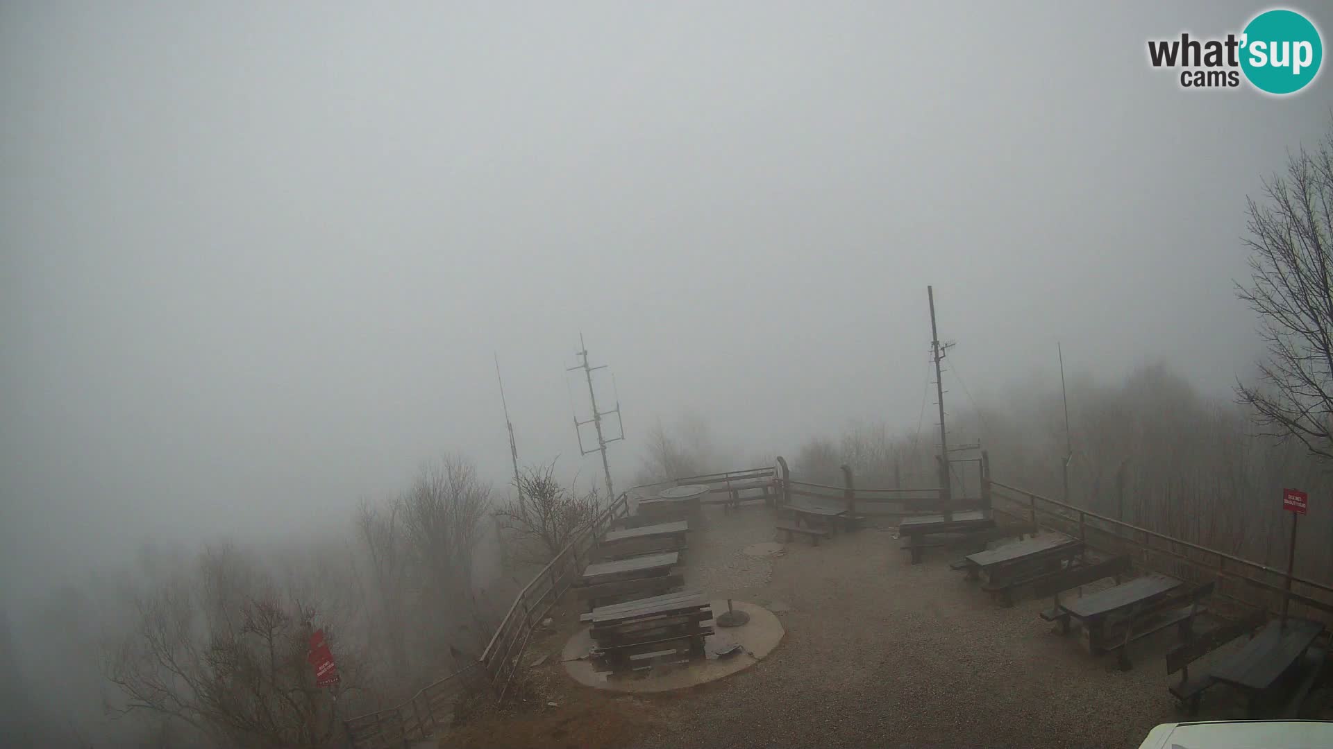 Mount Krim webcam near Ljubljana – Slovenia – view to Grosuplje