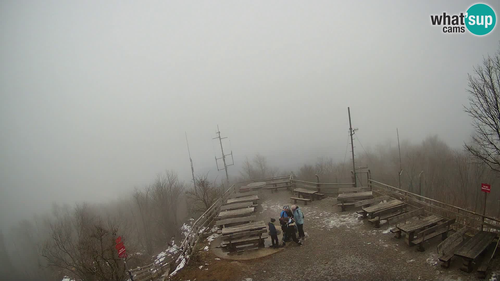 Mount Krim webcam near Ljubljana – Slovenia – view to Grosuplje