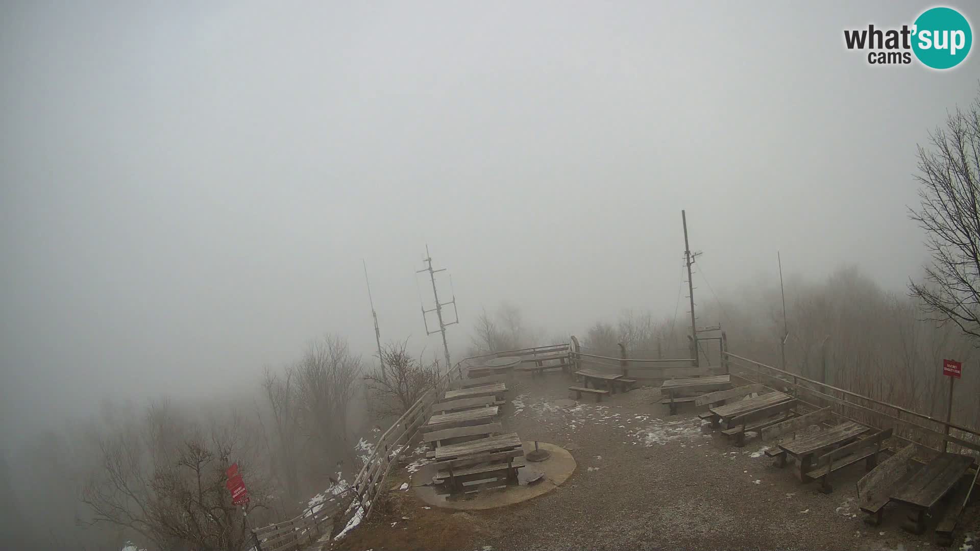 Mount Krim webcam near Ljubljana – Slovenia – view to Grosuplje