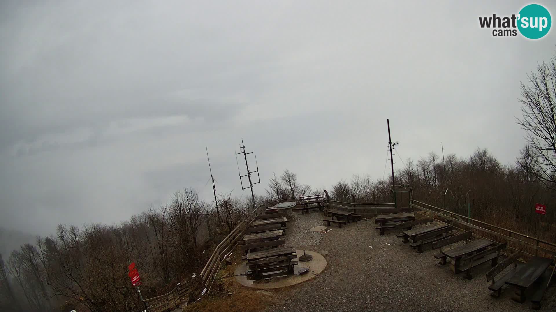 Mount Krim webcam near Ljubljana – Slovenia – view to Grosuplje