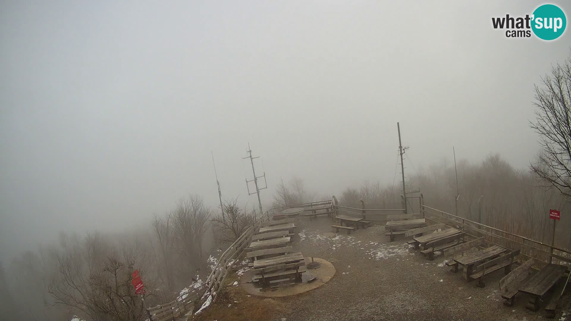 Mount Krim webcam near Ljubljana – Slovenia – view to Grosuplje