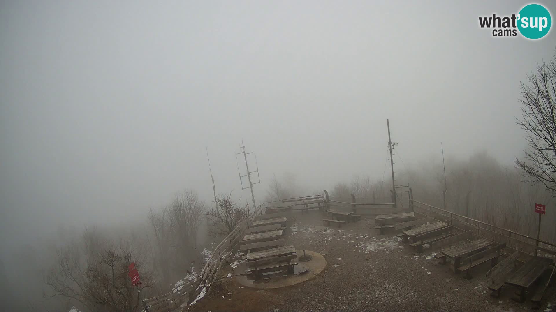 Mount Krim webcam near Ljubljana – Slovenia – view to Grosuplje