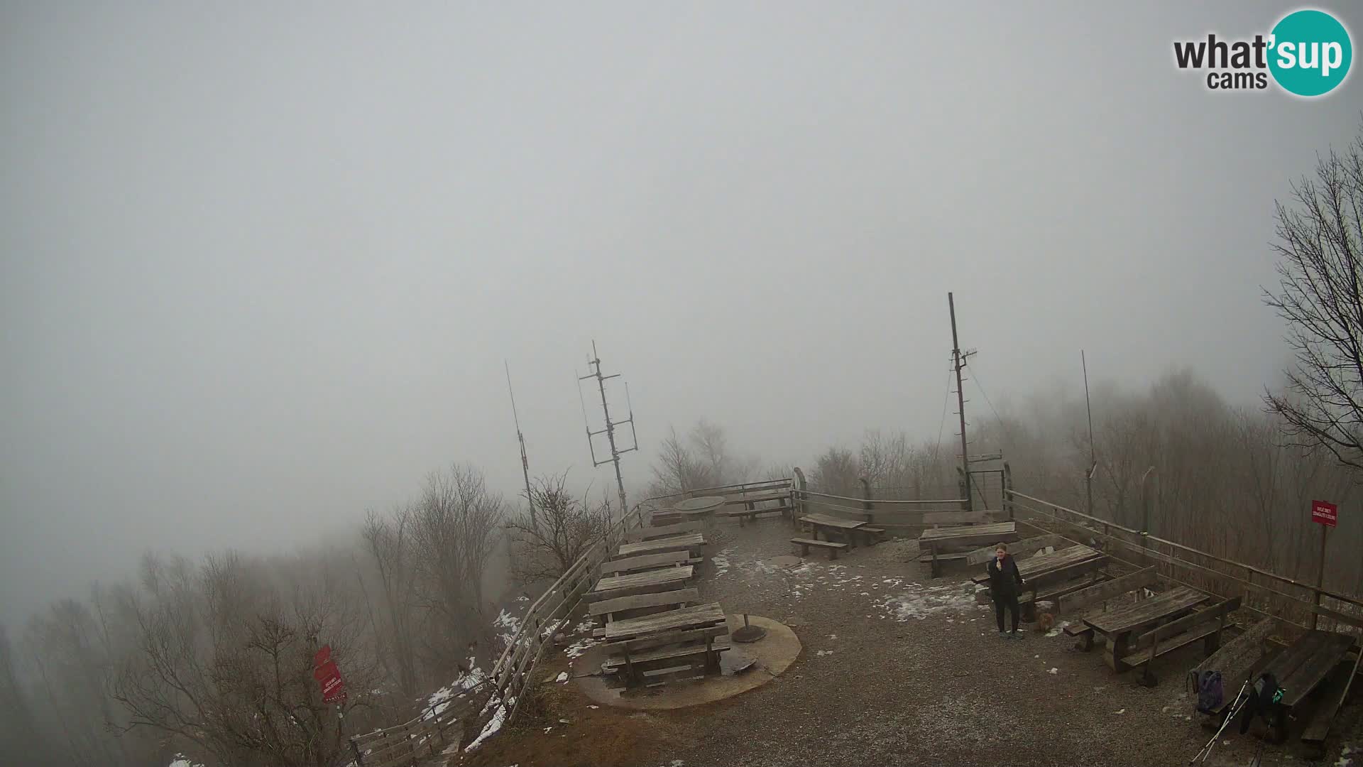 Mount Krim webcam near Ljubljana – Slovenia – view to Grosuplje