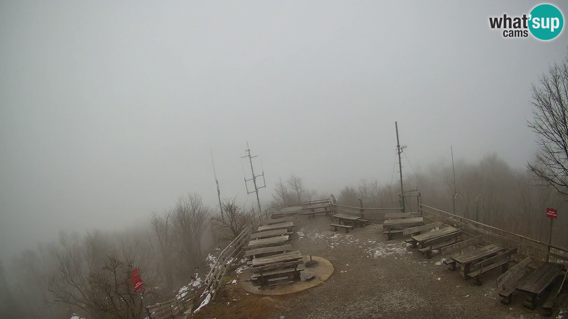 Mount Krim webcam near Ljubljana – Slovenia – view to Grosuplje