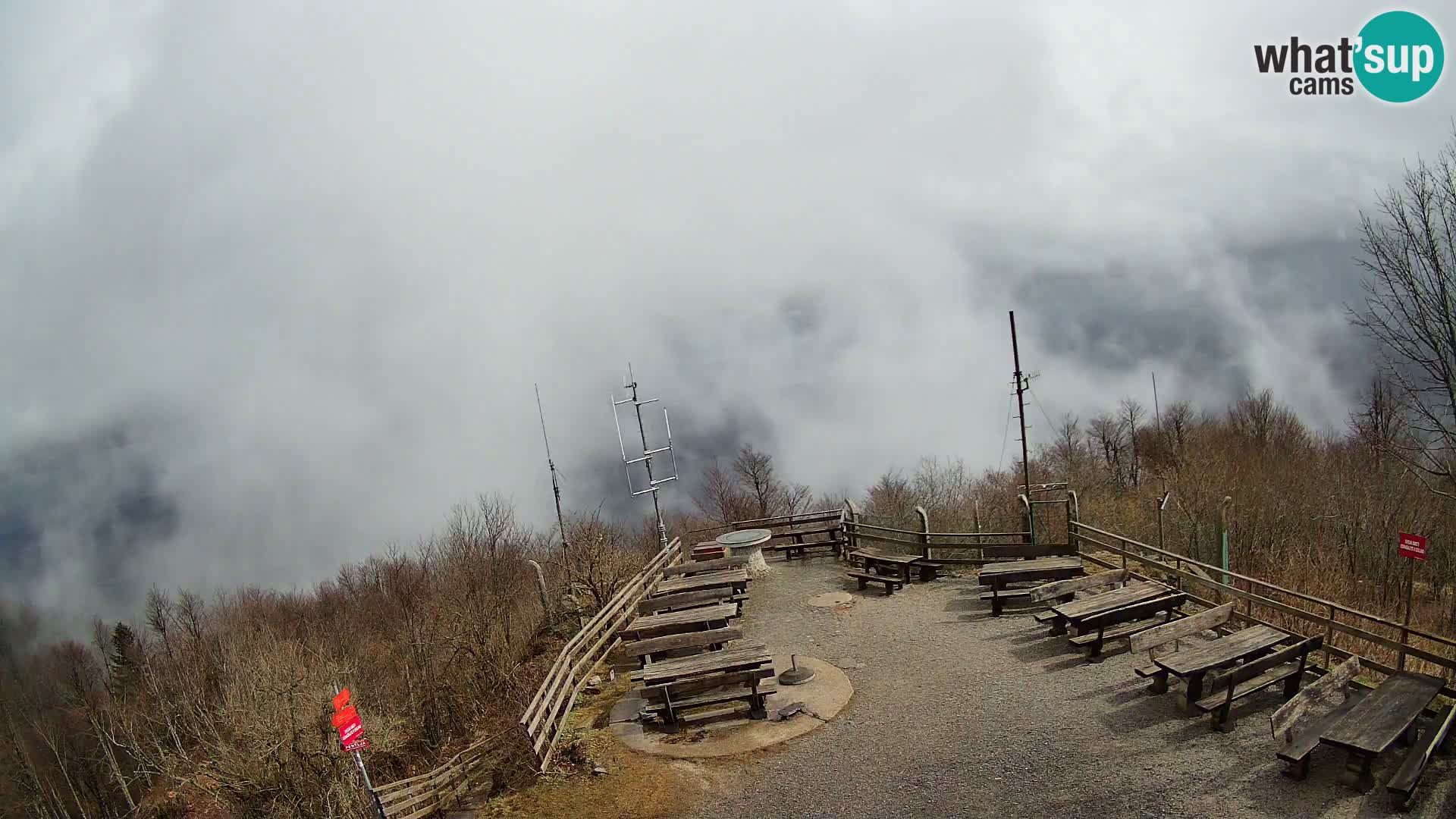 Mount Krim webcam near Ljubljana – Slovenia – view to Grosuplje