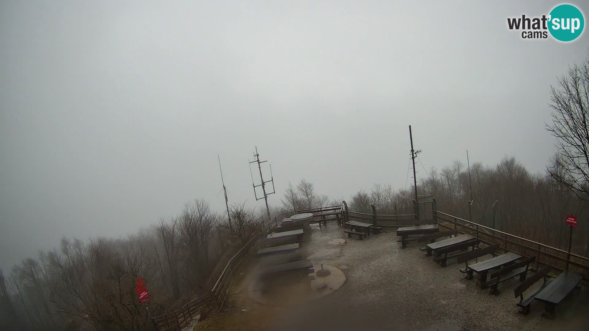 Mount Krim webcam near Ljubljana – Slovenia – view to Grosuplje