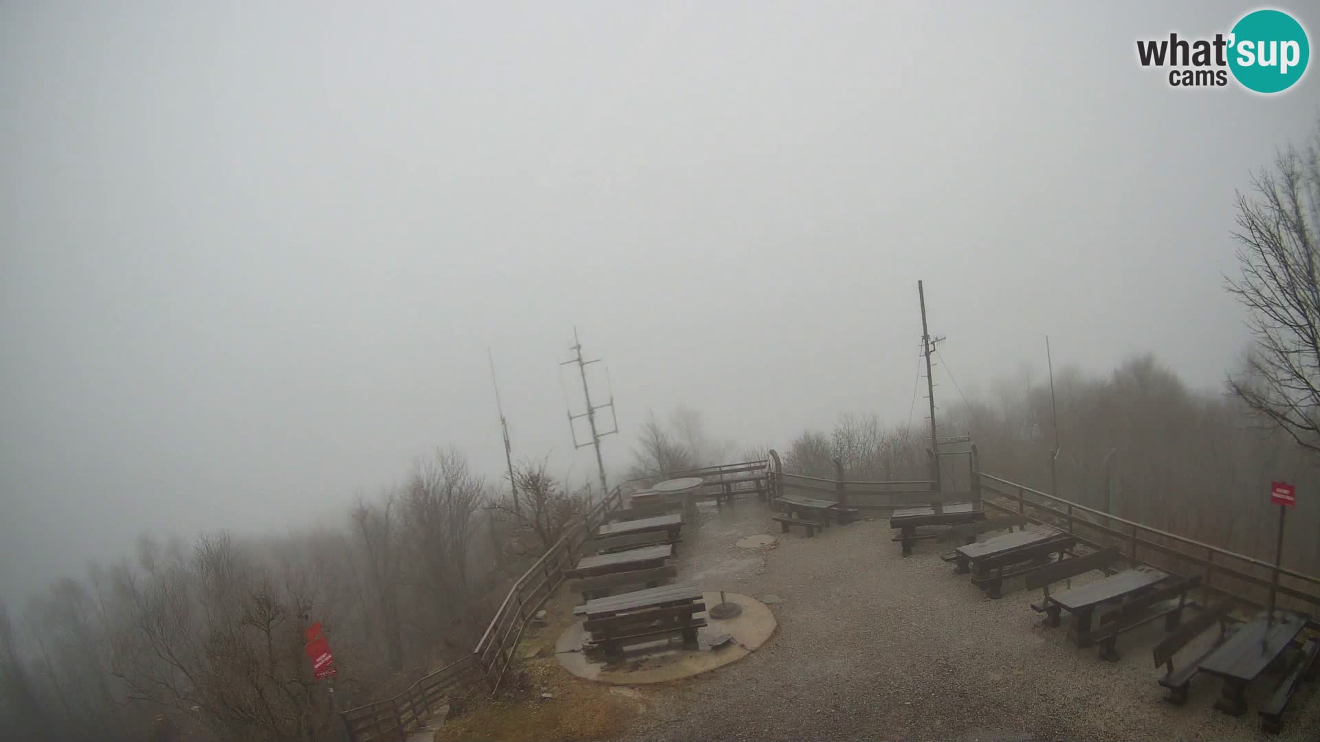 Mount Krim webcam near Ljubljana – Slovenia – view to Grosuplje