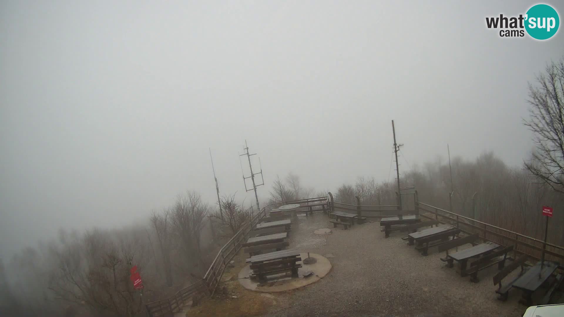 Mount Krim webcam near Ljubljana – Slovenia – view to Grosuplje