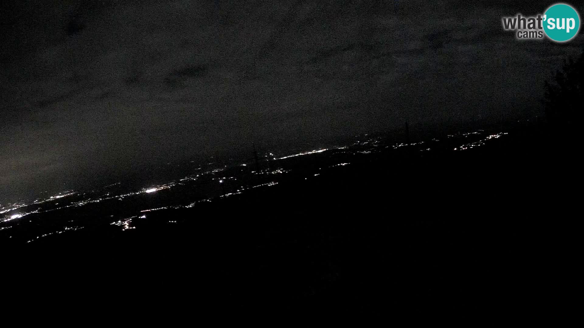 Mount Krim webcam near Ljubljana – Slovenia – view to Grosuplje