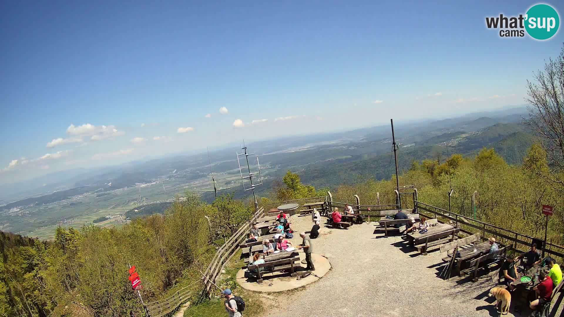 Mount Krim webcam near Ljubljana – Slovenia – view to Grosuplje