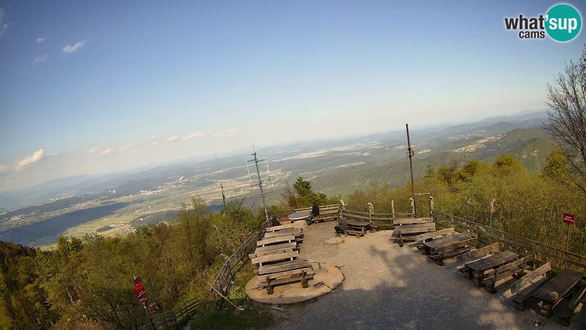 Mount Krim webcam near Ljubljana – Slovenia – view to Grosuplje
