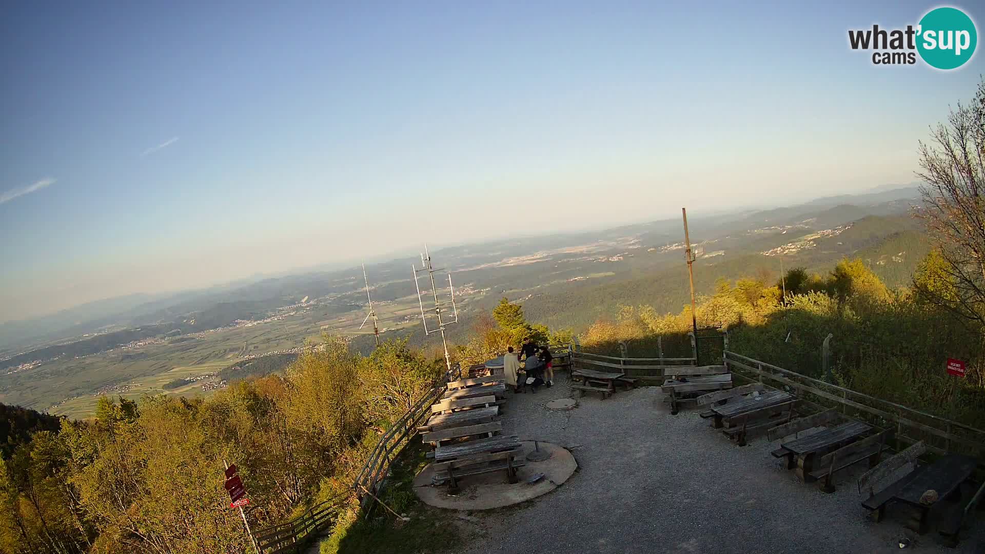 Mount Krim webcam near Ljubljana – Slovenia – view to Grosuplje