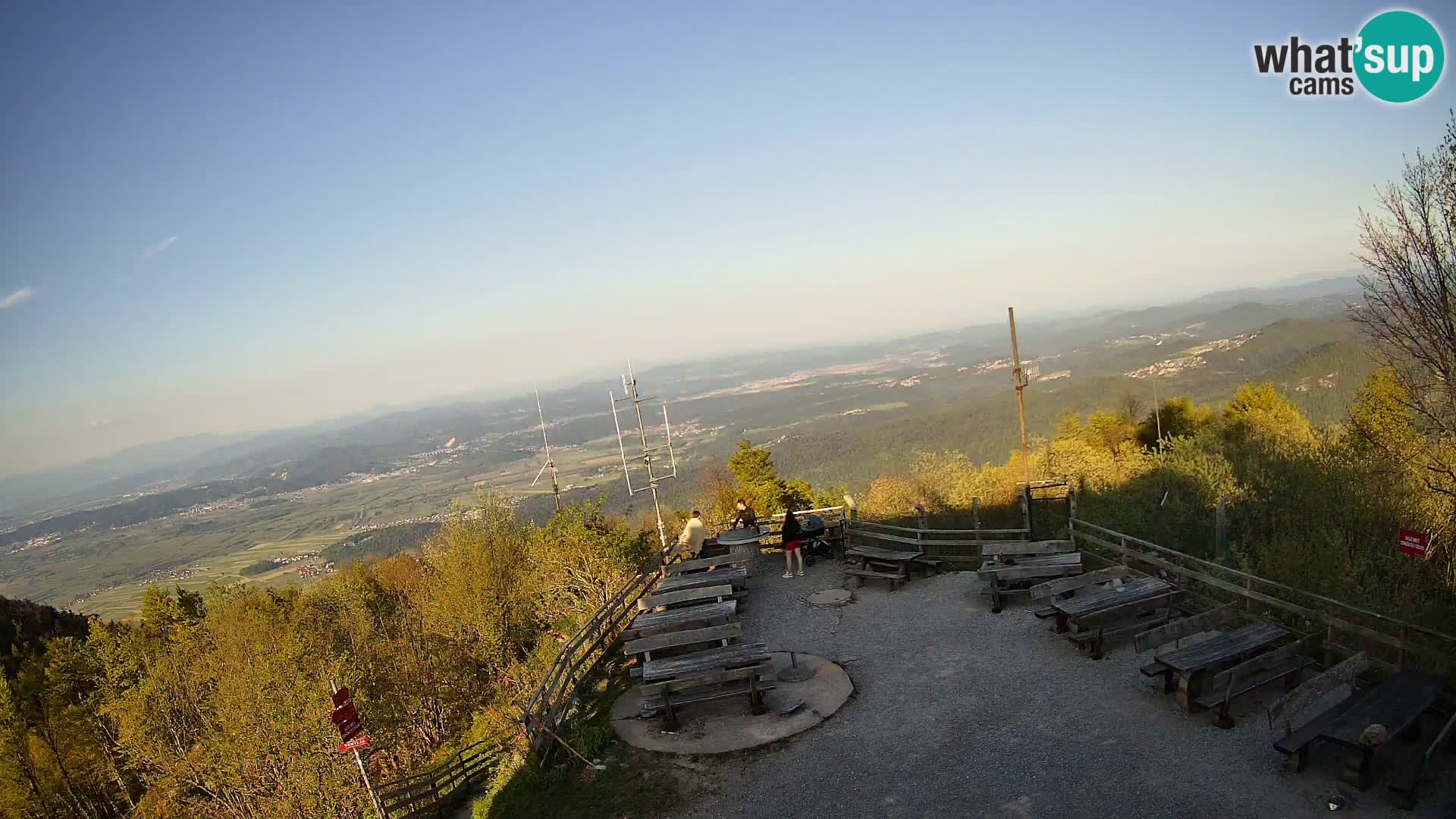 Mount Krim webcam near Ljubljana – Slovenia – view to Grosuplje