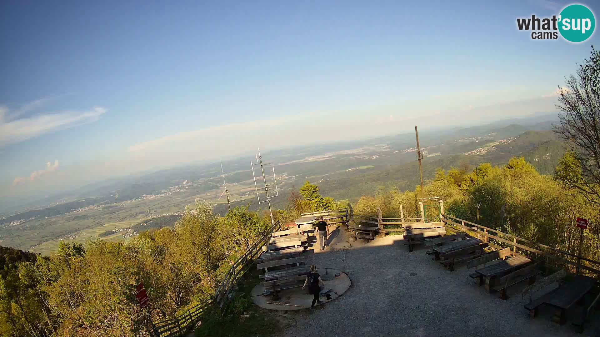 Mount Krim webcam near Ljubljana – Slovenia – view to Grosuplje