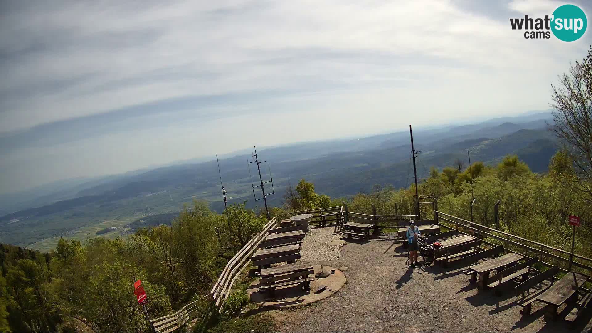 Mount Krim webcam near Ljubljana – Slovenia – view to Grosuplje