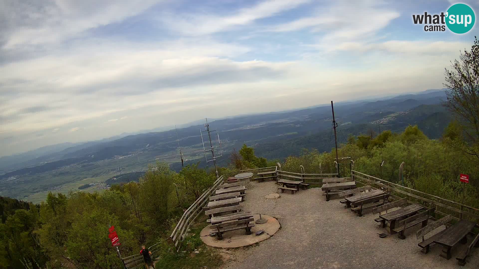 Mount Krim webcam near Ljubljana – Slovenia – view to Grosuplje
