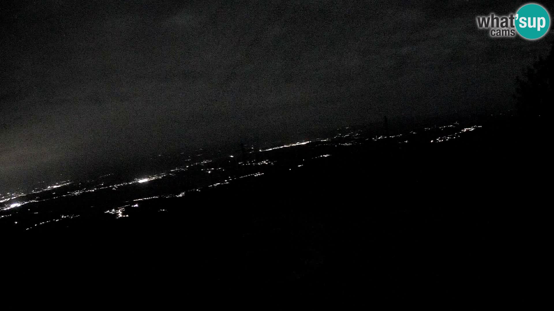 Mount Krim webcam near Ljubljana – Slovenia – view to Grosuplje
