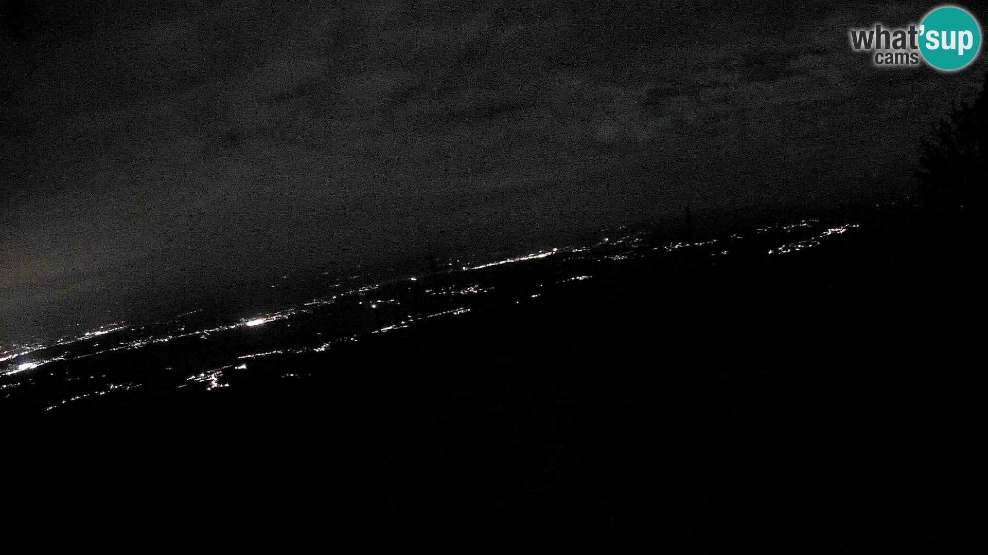 Mount Krim webcam near Ljubljana – Slovenia – view to Grosuplje