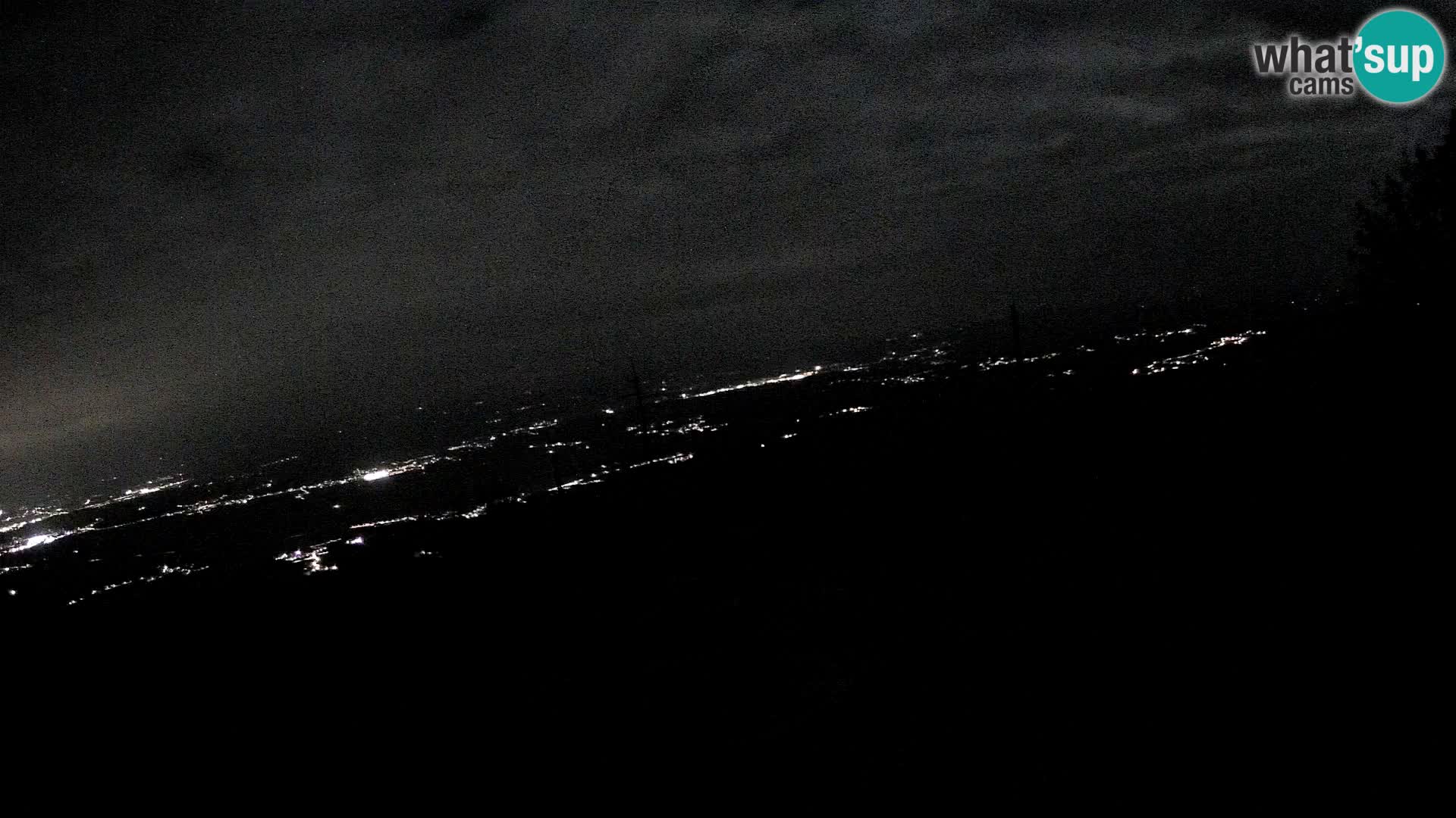 Mount Krim webcam near Ljubljana – Slovenia – view to Grosuplje