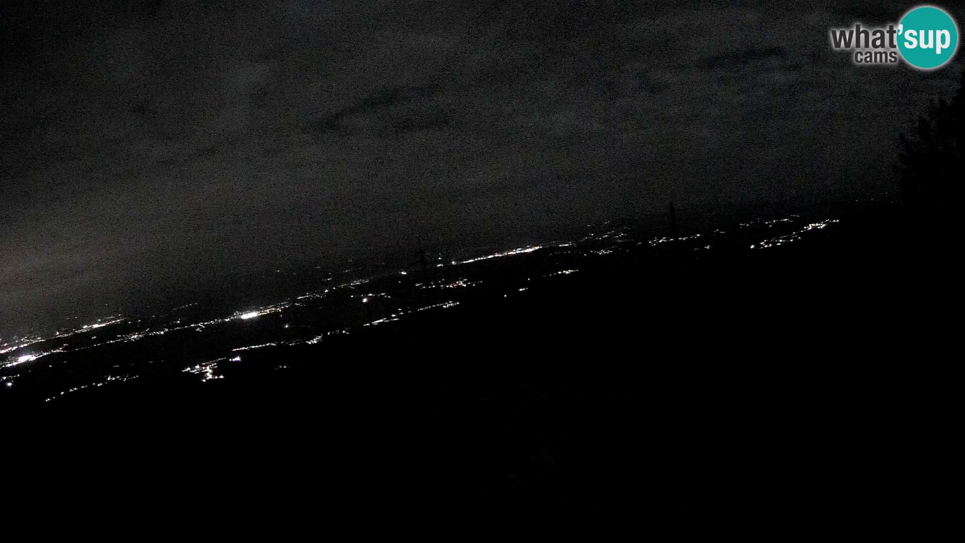 Mount Krim webcam near Ljubljana – Slovenia – view to Grosuplje