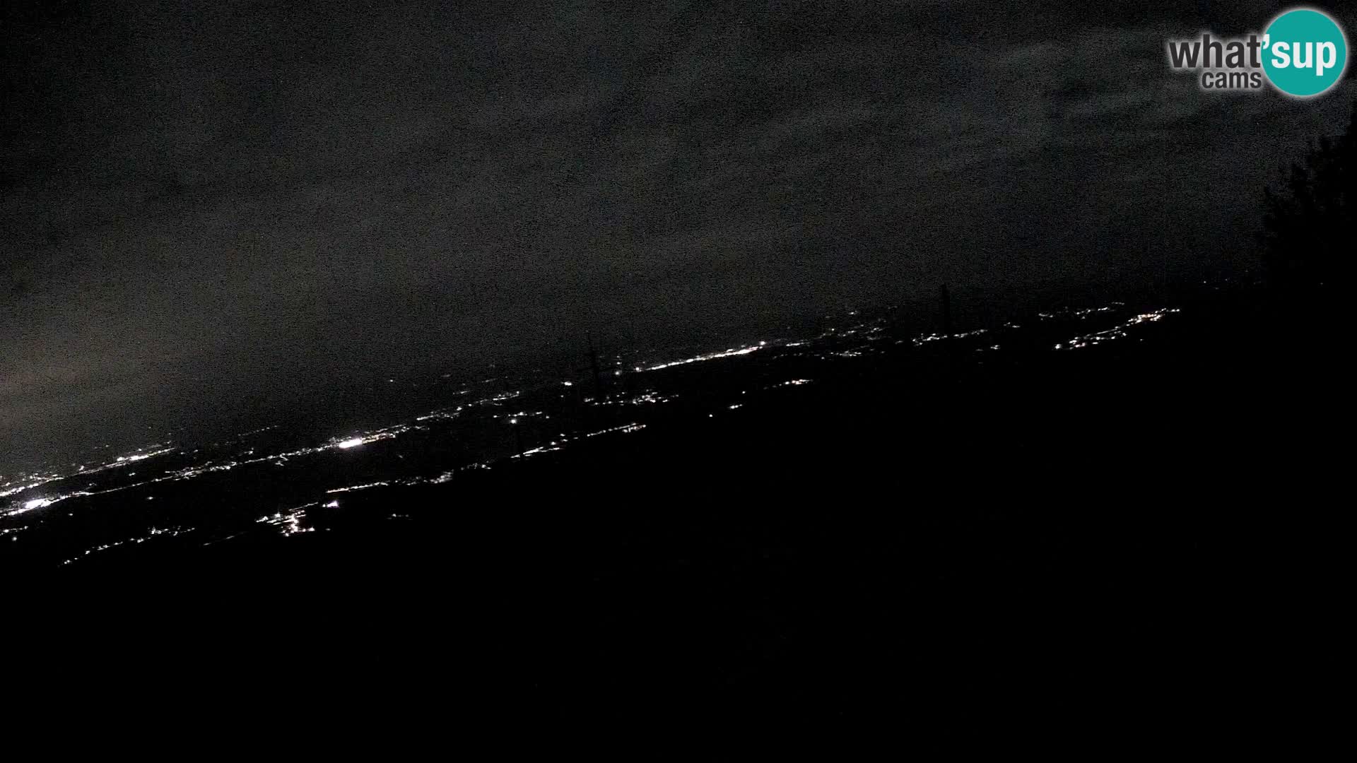 Mount Krim webcam near Ljubljana – Slovenia – view to Grosuplje