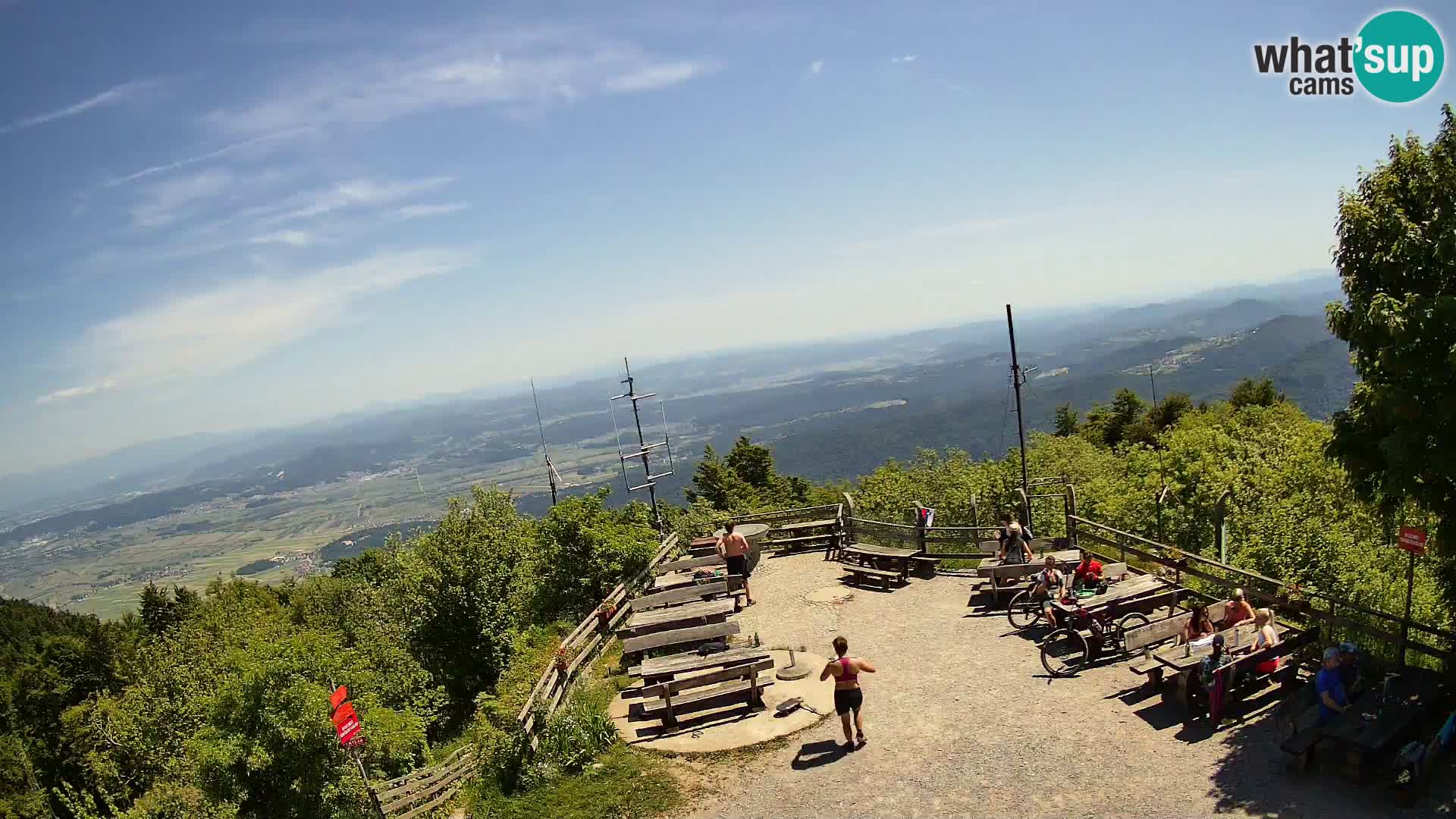 Mount Krim webcam near Ljubljana – Slovenia – view to Grosuplje