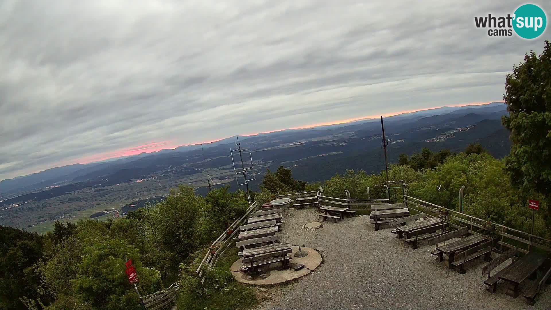 webcam Baita Krim vicino Ljubljana – Slovenia – vista su Grosuplje