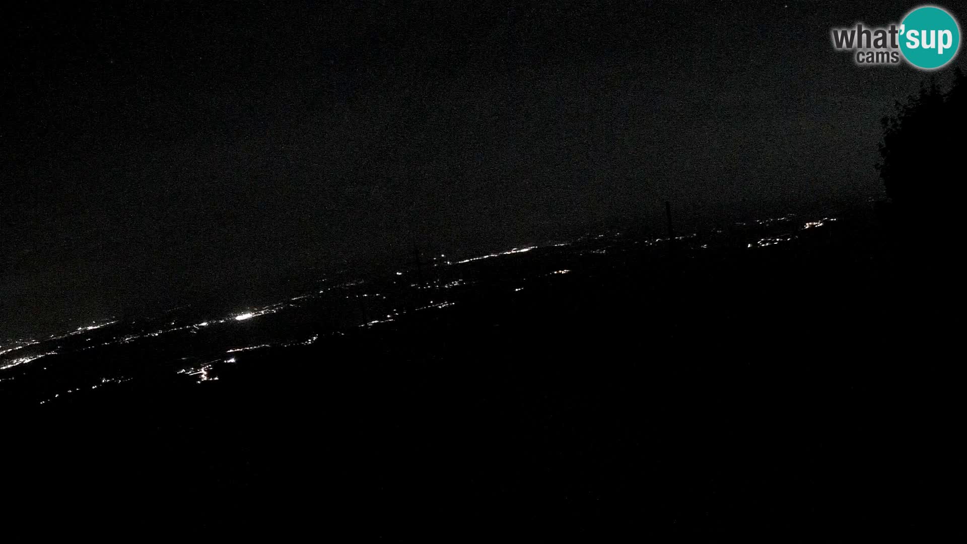 Mount Krim webcam near Ljubljana – Slovenia – view to Grosuplje