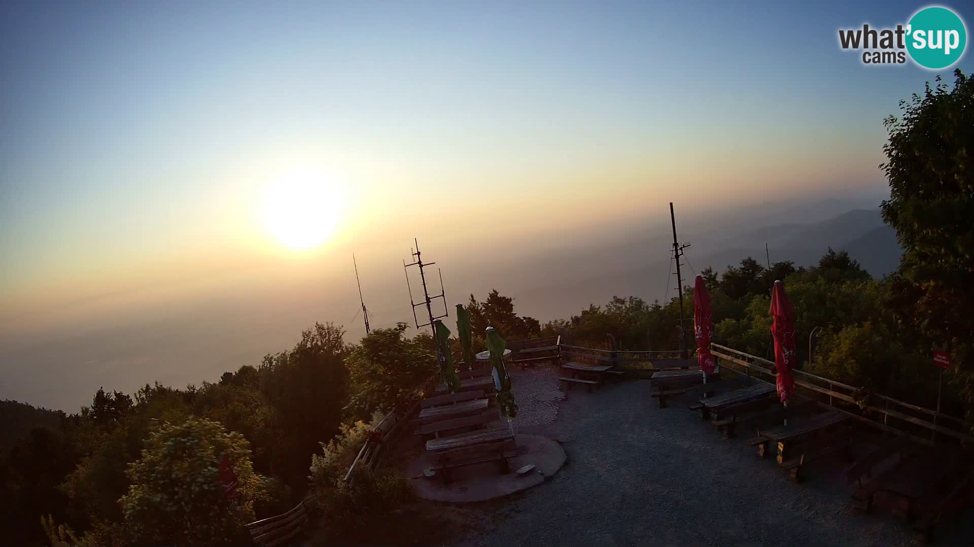 Mount Krim webcam near Ljubljana – Slovenia – view to Grosuplje