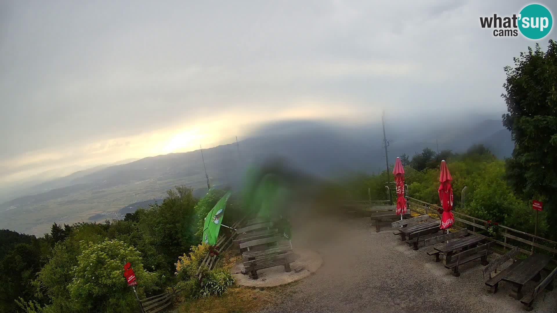Mount Krim webcam near Ljubljana – Slovenia – view to Grosuplje