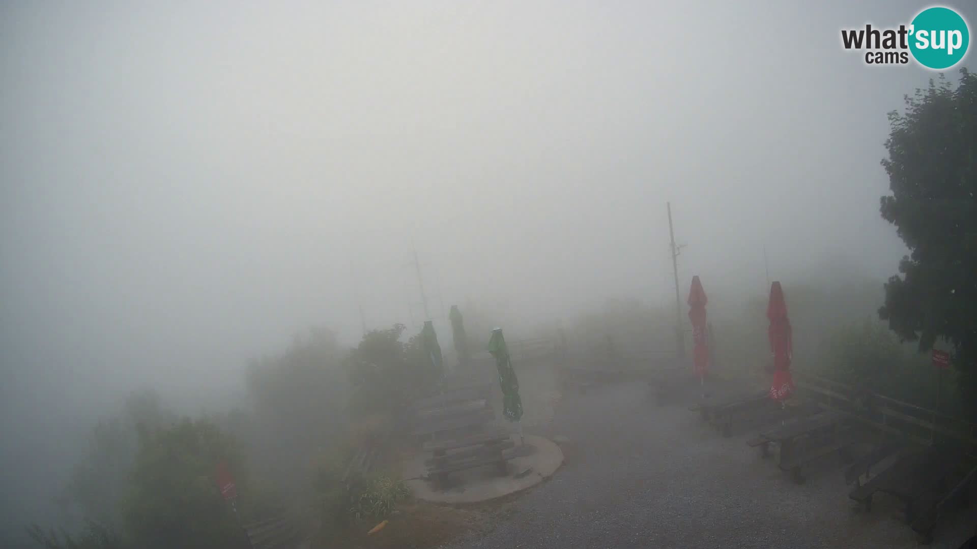 Mount Krim webcam near Ljubljana – Slovenia – view to Grosuplje