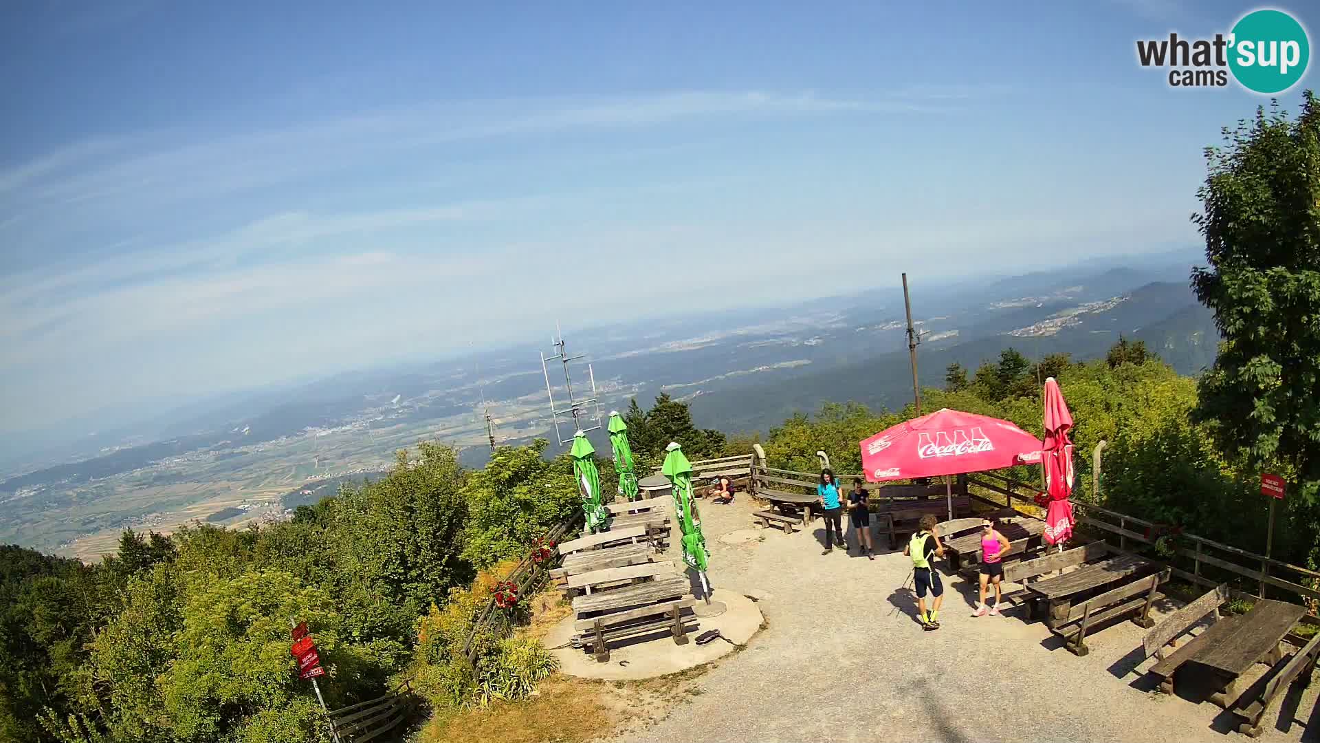 Mount Krim webcam near Ljubljana – Slovenia – view to Grosuplje