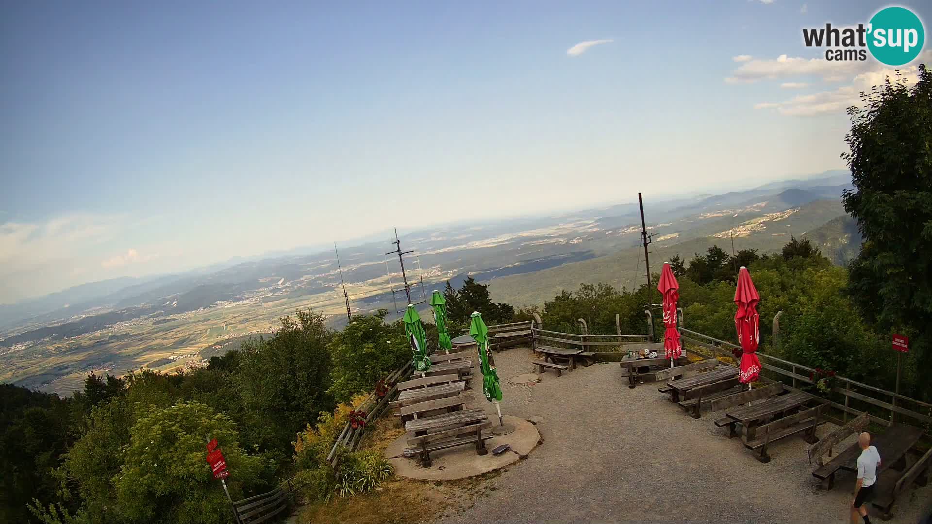 Mount Krim webcam near Ljubljana – Slovenia – view to Grosuplje