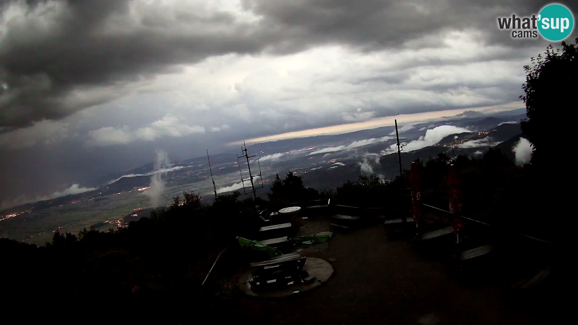 Mount Krim webcam near Ljubljana – Slovenia – view to Grosuplje