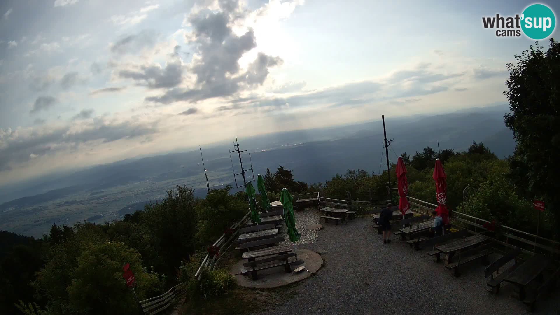 Mount Krim webcam near Ljubljana – Slovenia – view to Grosuplje