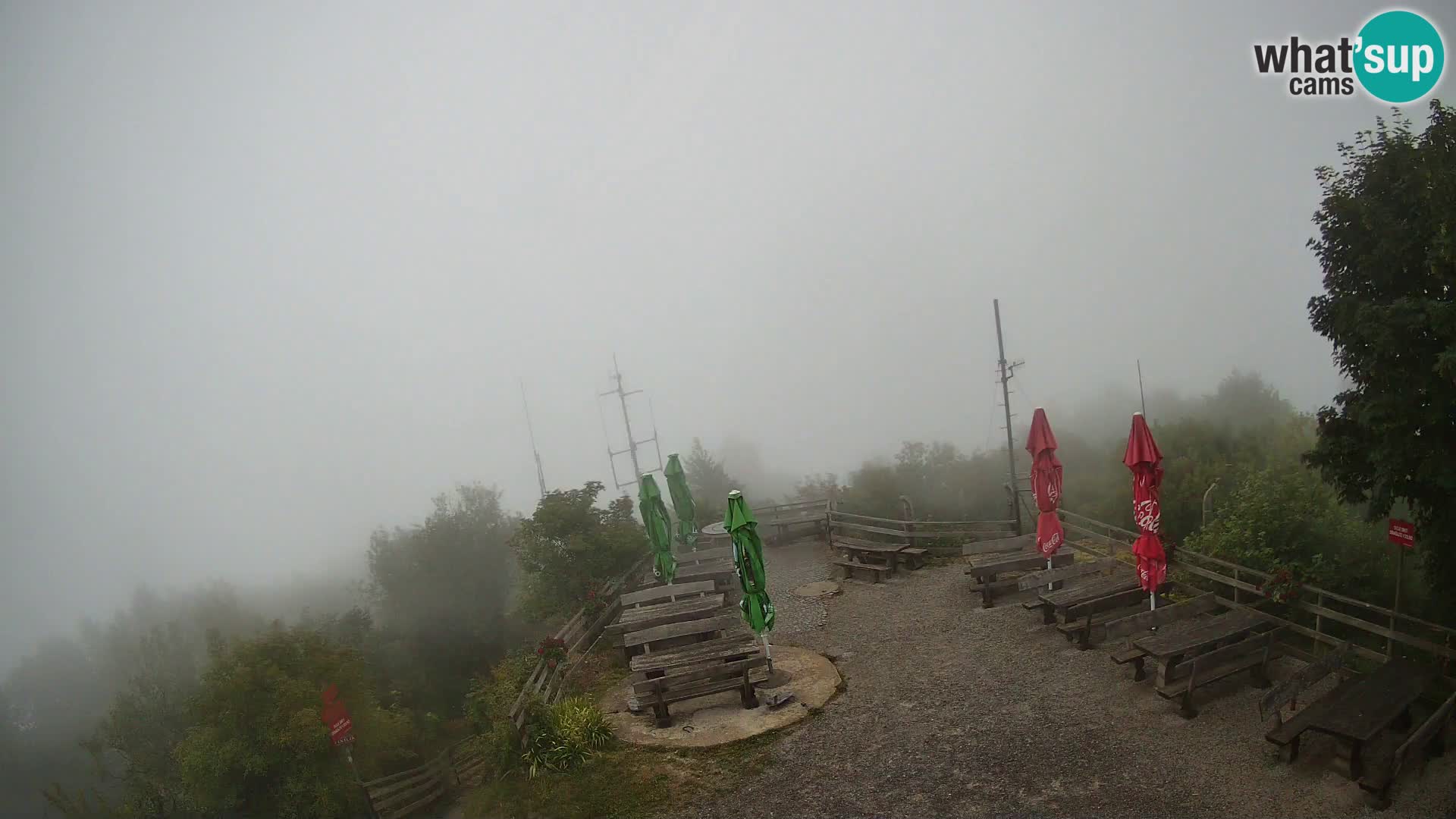Mount Krim webcam near Ljubljana – Slovenia – view to Grosuplje
