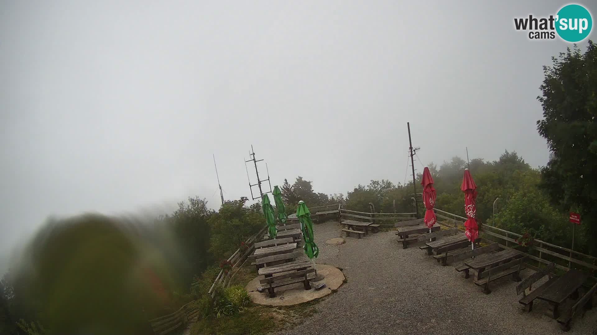 Mount Krim webcam near Ljubljana – Slovenia – view to Grosuplje