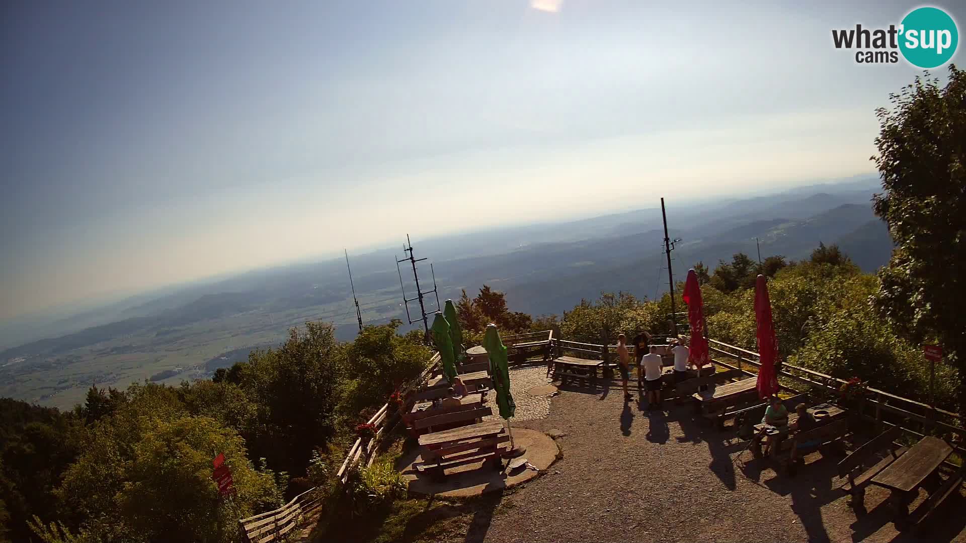 Mount Krim webcam near Ljubljana – Slovenia – view to Grosuplje
