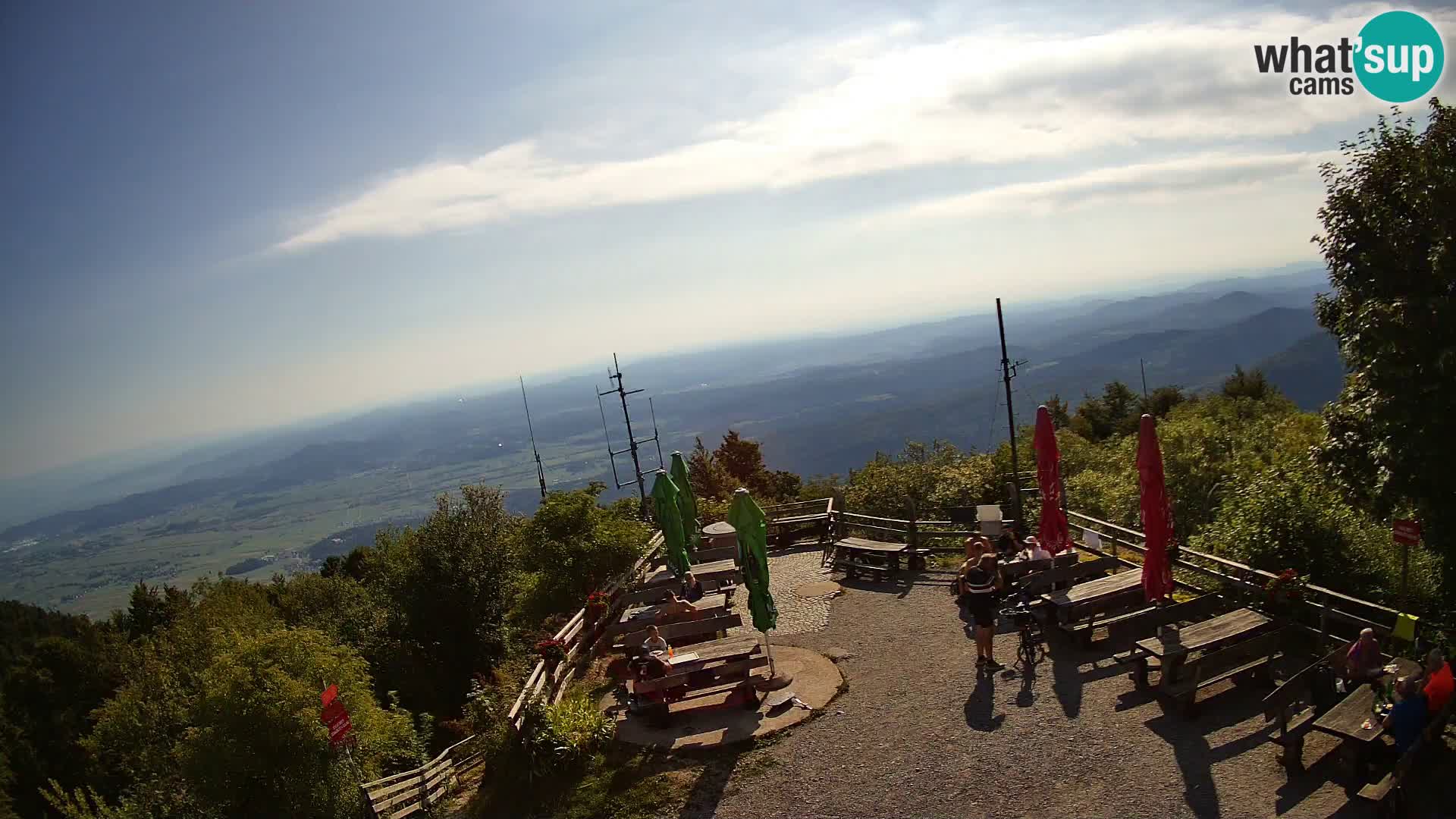 Mount Krim webcam near Ljubljana – Slovenia – view to Grosuplje