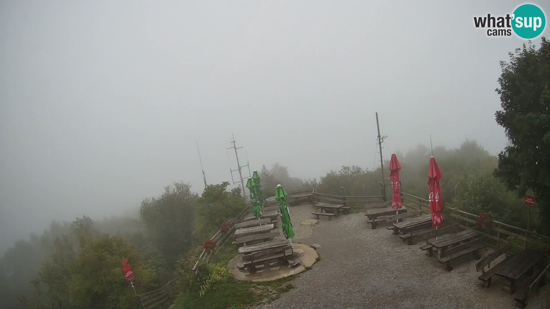 Mount Krim webcam near Ljubljana – Slovenia – view to Grosuplje