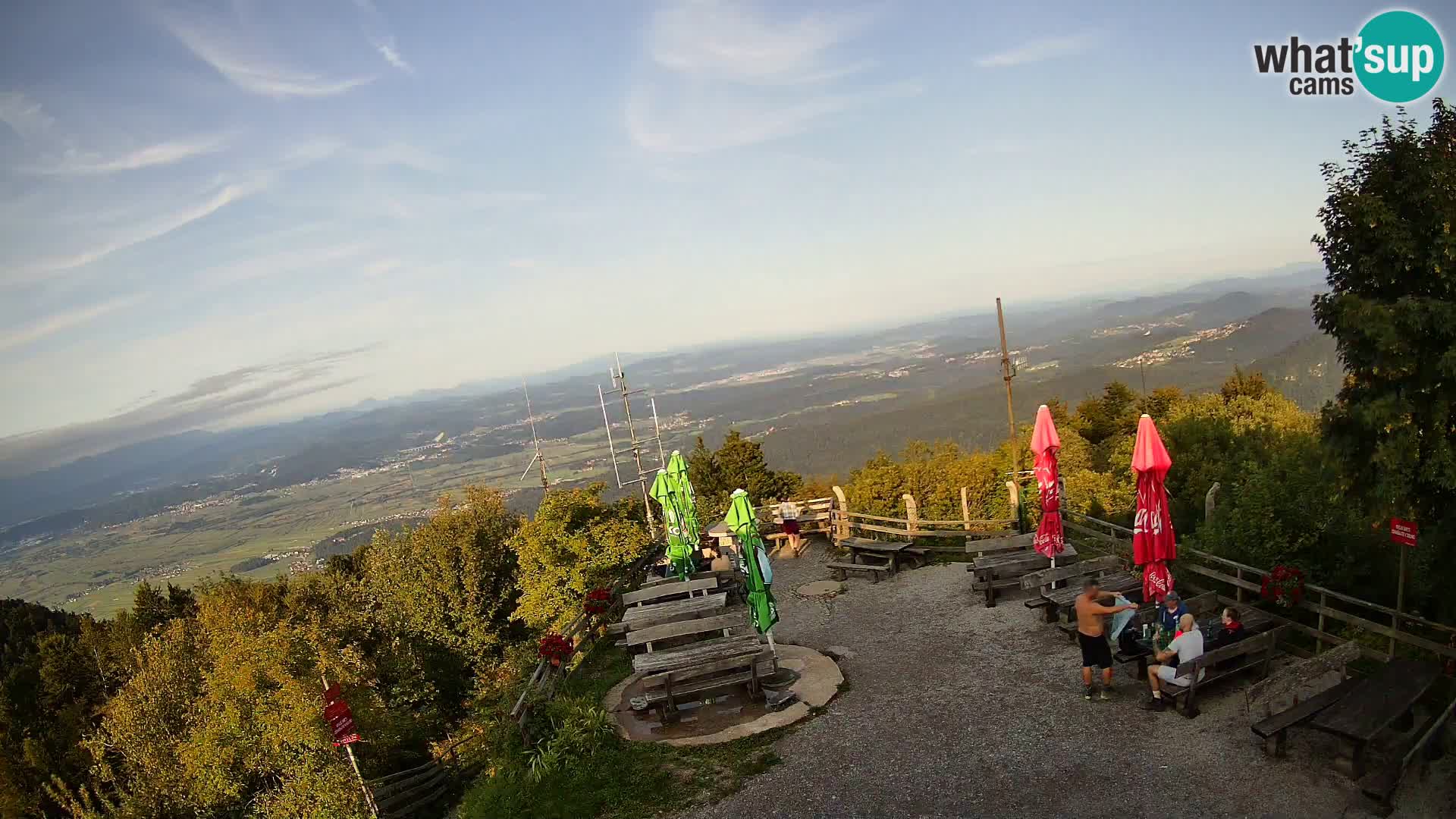 Mount Krim webcam near Ljubljana – Slovenia – view to Grosuplje