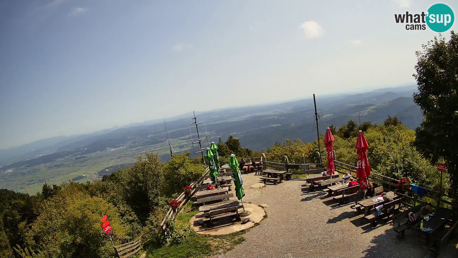 Mount Krim webcam near Ljubljana – Slovenia – view to Grosuplje