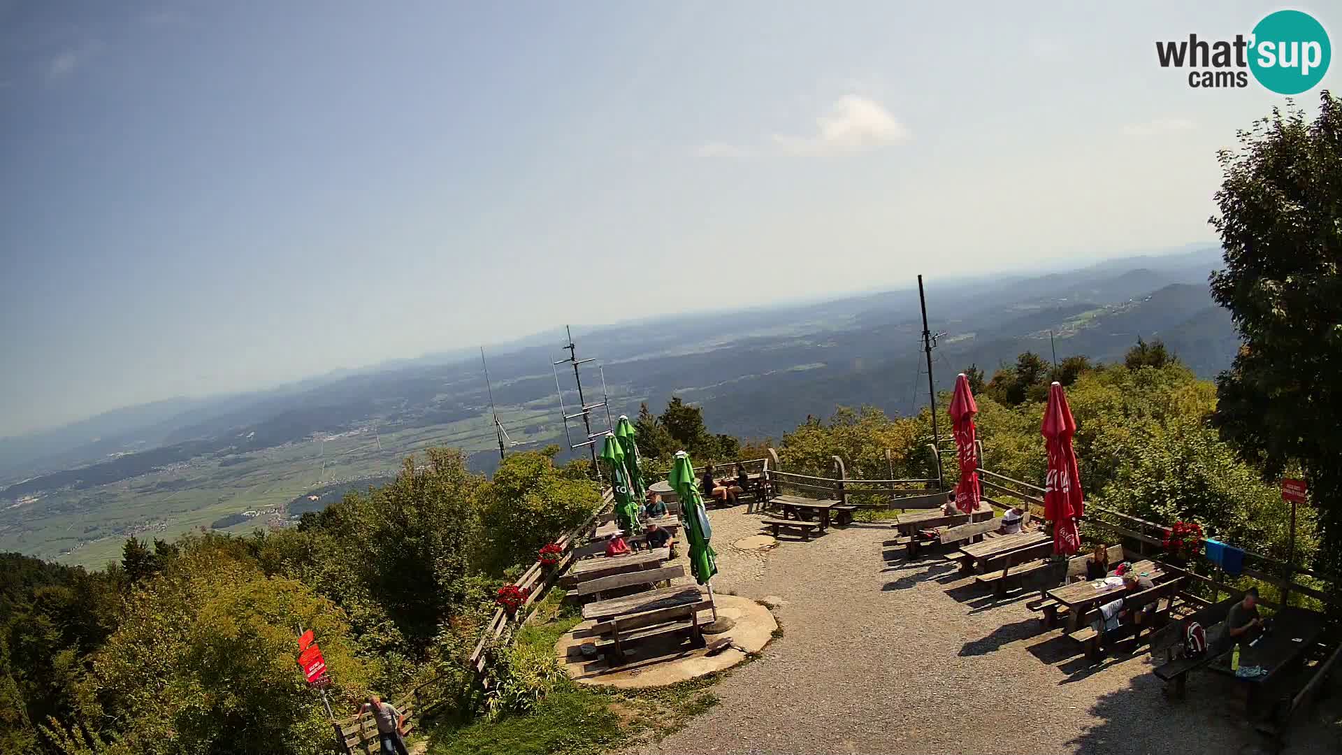 Mount Krim webcam near Ljubljana – Slovenia – view to Grosuplje