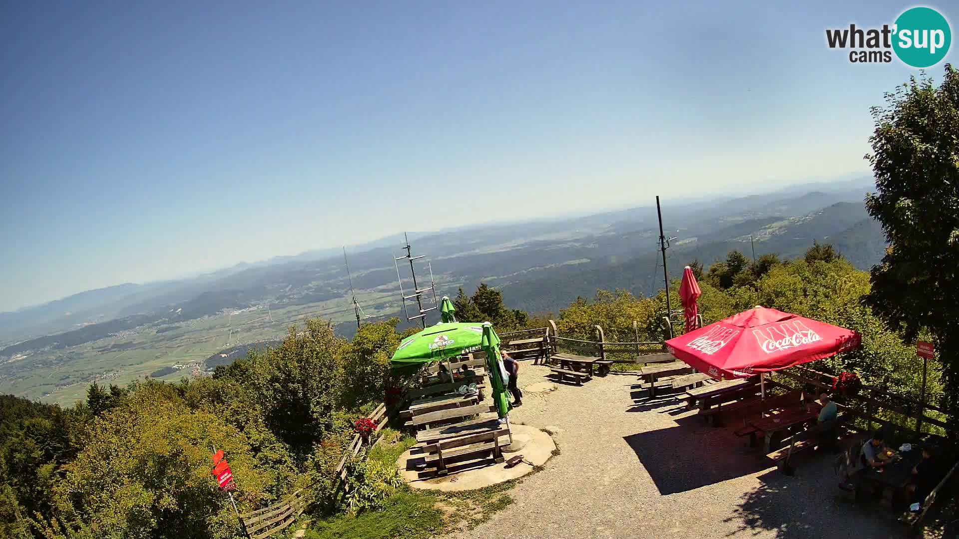 Mount Krim webcam near Ljubljana – Slovenia – view to Grosuplje