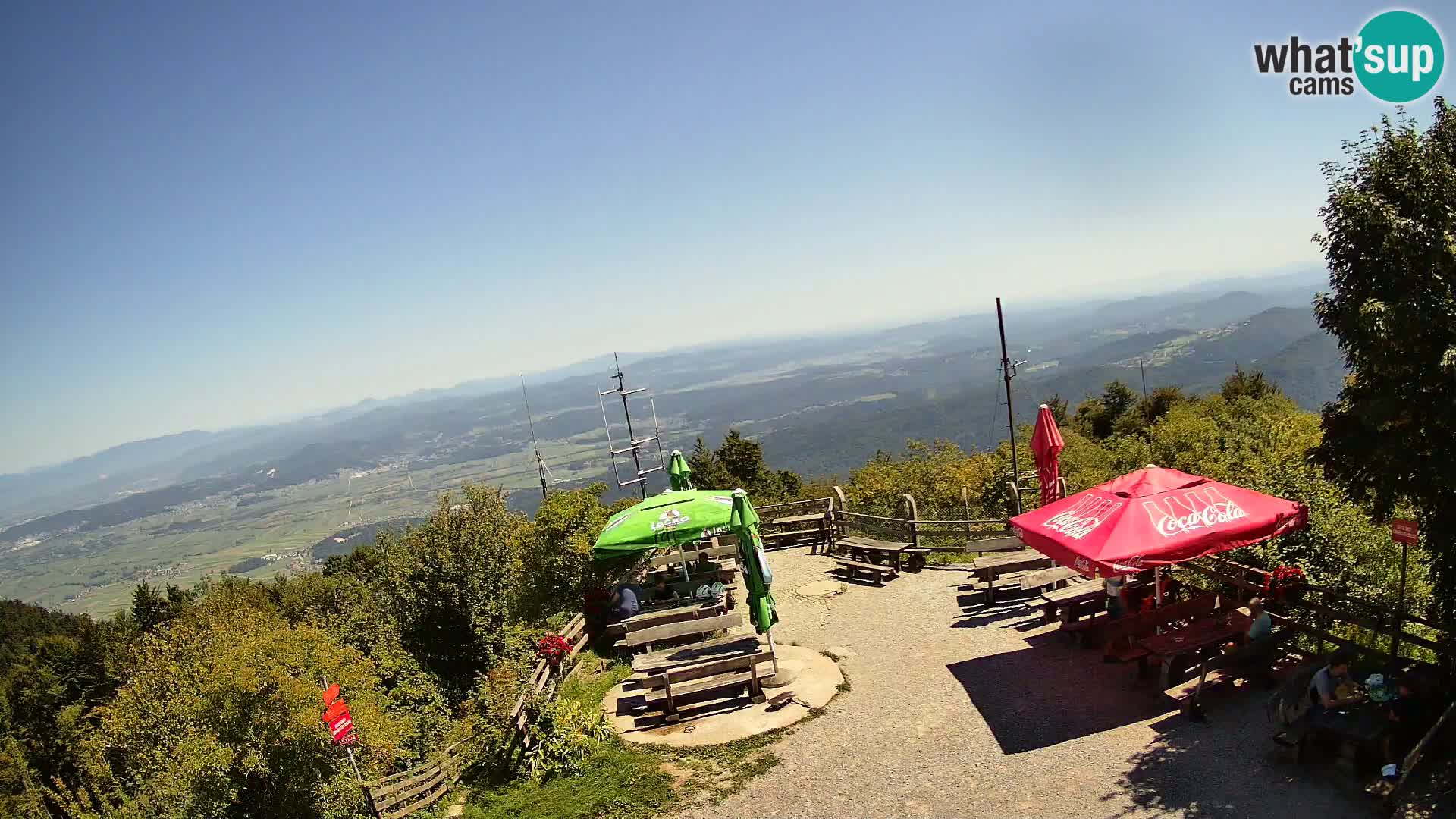 Mount Krim webcam near Ljubljana – Slovenia – view to Grosuplje